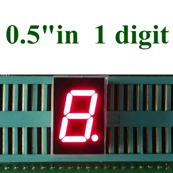 0.5 colių 7 Segmentų LED lemputė Display1 Bitų Skaitmeninis Vamzdžių Plastiko, Metalo Bendro Katodo(Nixie vamzdis) 0.5