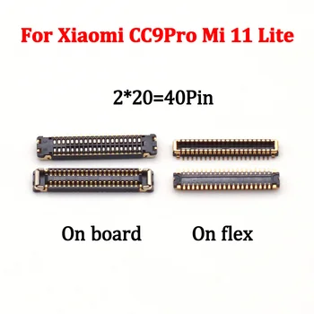 1-5x, LCD Ekranas Flex Plug FPC Jungtis Jack Xiaomi CC9 Pro CC9Pro M Dėmesį, 10 MI 11 M11 MI11 Lite Note10 Valdyba 40 Pin