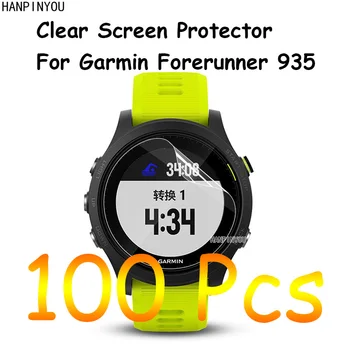 100 Vnt./Daug Garmin Forerunner 935 935XT FR935 SmartWatch HD Clear Screen Protector Apsauginės Plėvelės Guard + Skudurėliu