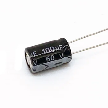 1000PCS Higt kokybės 50V100UF 8*12mm 100UF 50V 8*12 Elektrolitinius kondensatorius