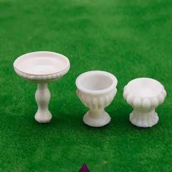 10vnt/Daug 1/100-1/200 Balto Plastiko Masto Modelis Amatų Vaza Rinkinių Žaislai, Kraštovaizdžio Ir Architektūros Diorama
