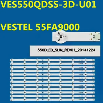 12PCS LED Juostelės 550DLED_SLIM_REV01 VES550UNSS-3D-U01 VESTEL 55FA9000 TX-55CX300E TX-55CX400E TX-55CX350B TX-55CX400BTX-55CXW404
