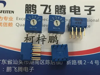 1PCS Japonija SS-10-16SP-AE 1-6 bit /6 pavaros sukamasis perjungiklis kodavimo jungiklis 4: 4-pin trumpojo jungimo tipas