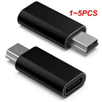 1~5VNT Mini 5 Pin USB Adapteris B Male į USB C Tipo Moterų Duomenys, Duomenų Perdavimo Jungtis MP3 Skaitmeninė Kamera, GPS