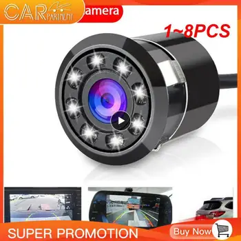1~8PCS LED Automobilio Galinio vaizdo Atbuline Kamera, Automobilių Stovėjimo 170° vaizdo Kamera Naktinio Cam Rinkinys Vandeniui, Automobilių Reikmenys, automobilių Stovėjimo aikštelė Fotoaparatas