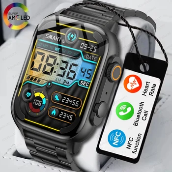 2.0 colių AMOLED Ekranas TK95 Ultra Smart Watch Visada Rodo Laiką Serija 8 Aukštas Atnaujinti Rtae NFC Smartwatch Vyrų Sportas Žiūrėti Moterims