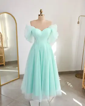 2023 Oficialus Suknelės Moterų Mados Kulkšnies Ilgis Vientisų Spalvų Dizainas Seksualus Kortelės Peties Pritaikoma Prom Dresses