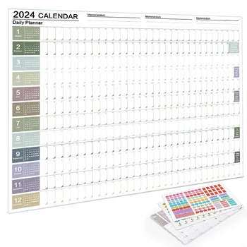 2024 M. Kalendorius Kasdien Planuotojas Namo Sienos Kabo Kalendorius Kawaii Metinės Padaryti Sąrašą Tikslinės Sąrašą Tvarkaraštį Organizatorius Raštinės Reikmenys