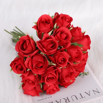 20heads Rose Vestuvių Puokštė Dirbtinio Šilko Gėlių Namų Vestuvių Dekoravimas Netikrą Gėlės Rudenį, Papuošalai, Namų Lentelė