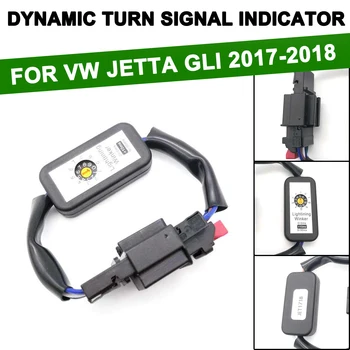 2vnt Dinamiškas Posūkio Signalo Indikatorius Juodas LED užpakalinis žibintas Add-on Modulis Laidas Laidas Pajungti VW JETTA GLI 2017-2018