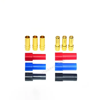 3 par a avaliados altos da tomada mačo/fêmea padaryti adaptador 6mm ar conector de amperais de a para a de bateria rc lipo