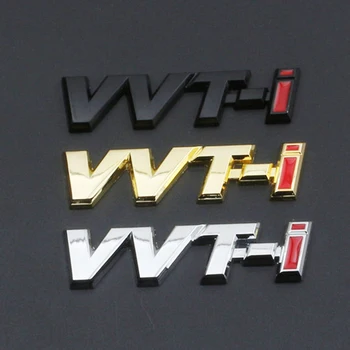 3d Black Metalo VVTi Logotipo Raidės Automobilio Sparnas Emblema Kamieno Ženklelis Toyota Camry Corolla Yaris RAV4 Auris VVTI Lipdukas Accessories