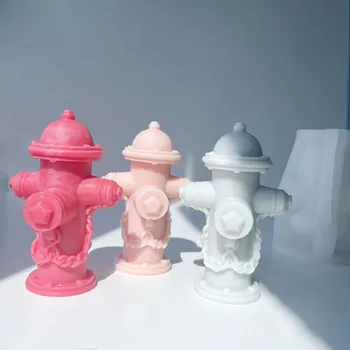 3D hidrantas Silikono Formos Aromaterapija Žvakės Gipso 