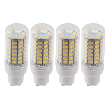 4X GU10 10W 5730 SMD 69, LED Lemputes, LED Kukurūzų Šviesos diodų (LED) Lempos Energijos Taupymo 360 Laipsnių 200-240V Balta