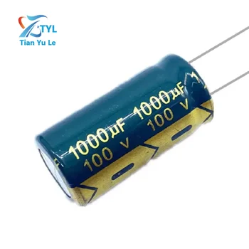 5vnt/daug aukšto dažnio žemo impedanso 100v 1000UF aliuminio elektrolitinių kondensatorių dydis 18*30 100V1000UF 20%