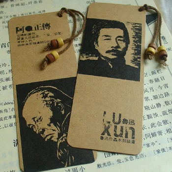 6 Vnt./Set Kinijos Lu Xun Popieriaus Žymos Senovės Stiliaus Knyga Turėtojo Pranešimą, Kortele, Dovana, Raštinės Reikmenys