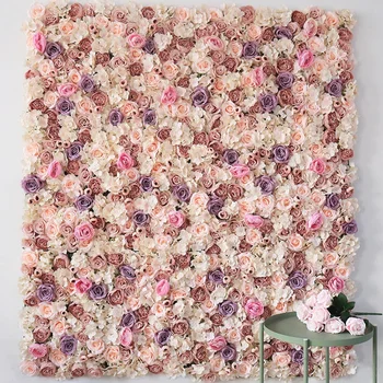 60cmx40cm Gėlių Sienos, 3-D Dirbtinių Gėlių Skydas Namų Parduotuvė Šalies Sienų Dekoras Fotografijos Fonas Vestuvių Gėlių Išdėstymas