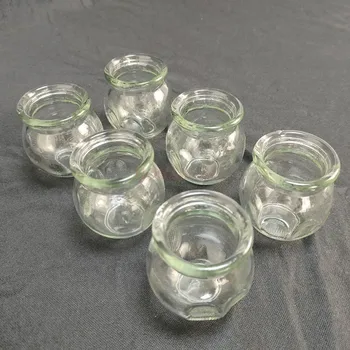 6pcs stiklo siurbtukas nustatyti, Medicininė stiklo Kinų medicinos specialios bakas sutirštės medicininė prietaisas grožio salonas nustatyti dulkių medicininė
