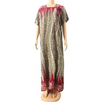 Afrikos 2020 Naują Atvykimo Moterų Suknelė, Gėlės Modelis Prarasti Juosmens Tipo Apvalios Apykaklės Megztinis Laisvalaikio Ponios Sijonas