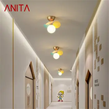 ANITA Šiaurės Lubų Šviesos diodų (LED) Macaroon Modernus Patalpų Koridorius, Miegamasis Lempos 110 220 Voltų Įranga