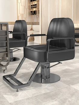 Aukštos klasės šukuosenų kėdė paprasta šiuolaikinės barbershop kėdės, kirpykla specialaus kilimo ir kritimo perm dažymas, kirpimas kėdė