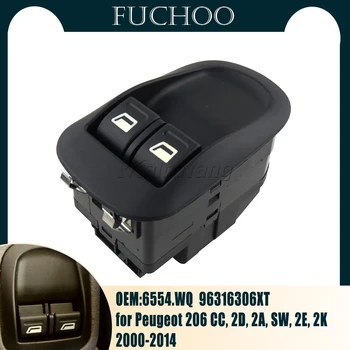 Aukštos Kokybės Elektrinių Langų Jungikliu, Master Mygtuką Kontrolės Windows Veidrodis Jungiklis Peugeot 206 CC 206SW 6554.WQ