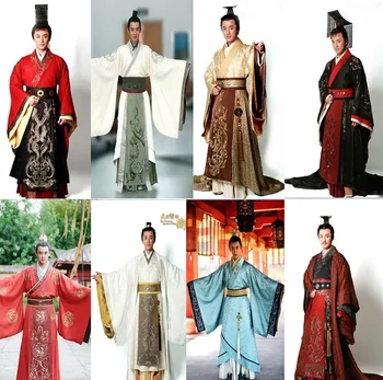Aukštos kokybės Senovės Kinijoje Princas Imperatorius Kostiumas Apranga empereur chinois et kostiumas de prince Disfraz de emperador de Kinija