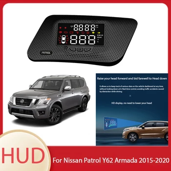 Automobilių Priedai, Head Up Display HUD Auto Elektroninių Saugaus Vairavimo Ekranas, Projektorius, Skirtas Nissan Patrol Y62 Armada 2015-2020 m.
