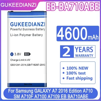 Baterijos Samsung GALAXY A7 2016 Baterija A7110 A7109 A710 A710F EB-BA710ABE 4600mAh Visu pajėgumu Batteria + Sekimo Numerį