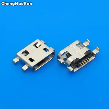 ChengHaoRan 2-50pcs Micro USB Jungtis 5pin 0,8 mm B Tipo Moterų Mikro USB Lizdą Prijunkite Įkrovimo lizdas Lizdas Alcatel One Touch