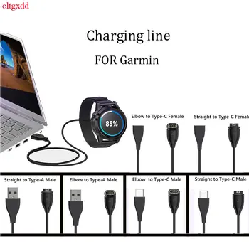 cltgxdd Garmin Fenix 7/7S/7X/6/6S/5 duomenų kabelis USB įkrovimo kabelį, Tipas C, greitas įkroviklis maitinimo adapteris smartwatch priedų