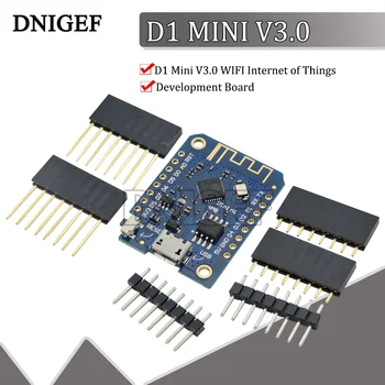 D1 Mini V3.0 WIFI Daiktų Interneto Plėtros Taryba Pagrįstas ESP8266 CH340 CH340G 4MB Už Arduino Nodemcu V2 