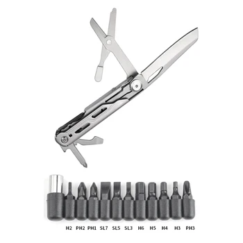 Daugiafunkcis sudedamas peilis 440 Plieno Multi-įrankis Kišenėje Sulankstomas Peilis, Žirklės Mini Nešiojamieji Išgyvenimo Taktinis Peilis Taisymo Įrankis