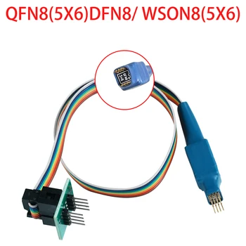 DFN8 QFN8 WSON8 į dip8 Chip EEPROM 93CXX/25CXX/24CXX grandinės programavimo 6x8 6X5 programuotojas adapteris Bandymo Zondas TL866 RT809F