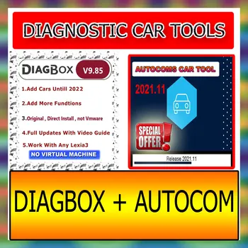 Diagnostikos-Autocoms 2021 Pro Įrankis Pilnas Remontas Naujausias mašinoje Iki 2021 AutoCom ir Diagbox 9.85 laimėti Ne Virtualios Mašinos