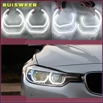 DTM Stiliaus Kristalų LED Angel Eyes Halo Žiedai Šviesos rinkiniai BMW X3 F25 2010-2014 Metų Halogeninės Automobilių stilius 2013 2012 2011