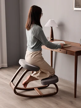 Ergonomiškas kompiuterio kėdės, skirtos naudoti namuose, patogiai ir sėslūs, biuro kėdės, medžio masyvo vaikų mokymosi kėdės