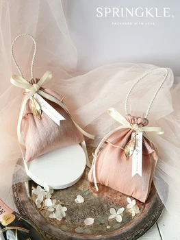 Europos nuotolinės kompiuterijos peties asmenybės vestuvių saldainių maišelį lauko vestuvių audinio maišelis Gimtadienio Svečiai Džiaugtis Įvykis Šalies nemokamas pristatymas