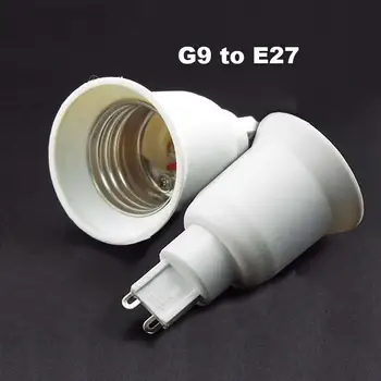 G9 į E27 Lizdo Pagrindo Halogeninės CFL Lemputės, Lempos Adapteris Keitiklis Turėtojas Patvarus Apšvietimo Reikmenys Lempos Keitikliai M20