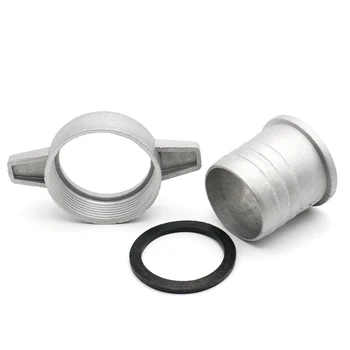 Geros Kokybės, Benzinas vandens siurblio detalės 2 Colių aliuminio vamzdį, jungiantį raktas su gumos tarpiklis siurblio jungtis vamzdžio montavimo
