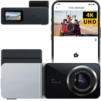 Gmaioxo 4K Brūkšnys Cam Built-in WIFI, Automobilių DVR Automobilinis Video Recorder Car Įrašymo 4K Transporto priemonės Black Box 24H Stovėjimo Stebėti