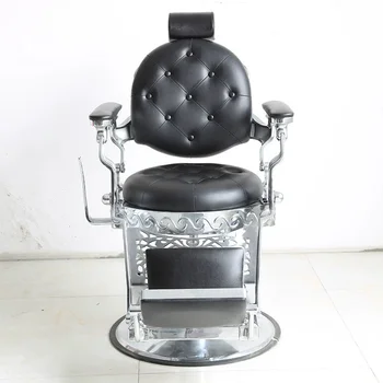 Grįžtamasis naftos galvos, retro šukuosenų, lyginimo, dažai, skutimosi kėdės, kirpykla, plaukų pjovimo kėdė