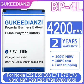 GUKEEDIANZI BP-4L Baterija Nokia N97 E61i 