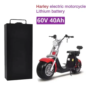 Harley Elektrinių Automobilių Ličio Baterija Vandeniui 18650 Baterija 60V 20ah Dvi Varantys Sulankstomas Citycoco Elektrinis Motoroleris, Dviratis