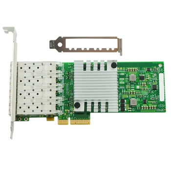 I350-4SFP PCI-Ex4 Gigabit Keturių Uosto Optinio tinklo Serverio Portable Network Kortelės I350AM4 Chip Tinklo plokštė