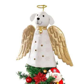 Kalėdų Angelas Medžio Topper Šunų Angelas Medžio Rėžtuvės Hangable Kalėdų Eglučių Papuošalai Išskirtinį Kalėdos Apdailos rekvizitai Naujųjų Metų Dovanos