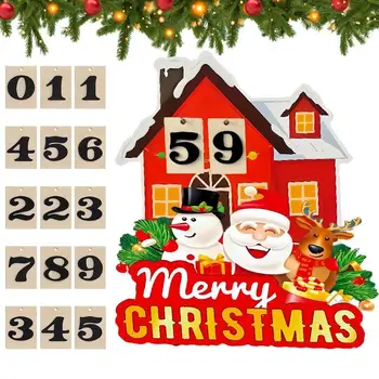 Kalėdų Atgalinės Atskaitos Kalendorius Medinių Kalėdų Ornamentu Kalendorius Patvarus Kūrybos Juokinga Puikus Advento Kalendorius Šeimos Vaikai