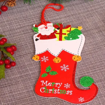 Kalėdų Dekoracijos Kalėdų Žyma, Žyma, Putų Lenta KT Valdybos Santa Claus Sniego Kojinės Durų Kabo Vienetų