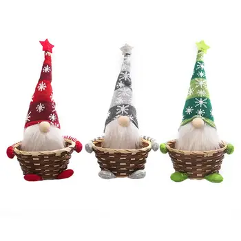 Kalėdų Saldainiai Gnome Krepšelį Kalėdų Saugojimo Santa Dovanų Krepšelis Linksmų Kalėdų Dekoracijos Namų Laimingų Naujųjų Metų