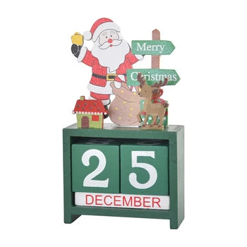 Kalėdų Stalo Kalendorius, Pratybos Numeris, Data, Medinių Blokų Kalendoriaus Atskaitos Kalėdos Stalinis Kalendorius Kalėdų Dekoro
